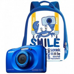 Nikon Coolpix S33 kamera + reppu (sin)