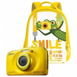 Nikon Coolpix S33 kamera + reppu (kel)