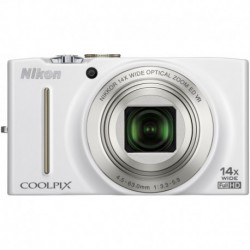 Nikon CoolPix S8200 digikamera (valkoinen)
