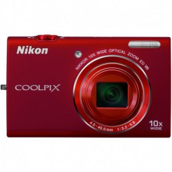 Nikon CoolPix S6200 digikamera (punainen)