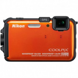 Nikon CoolPix AW100 digikamera (oranssi)