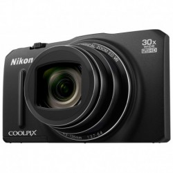 Nikon Coolpix S9700 digikamera (musta)