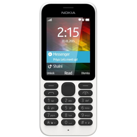 Nokia 215 matkapuhelin (valkoinen)