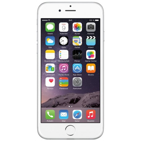 iPhone 6 16 GB (valkoinen/hopea)