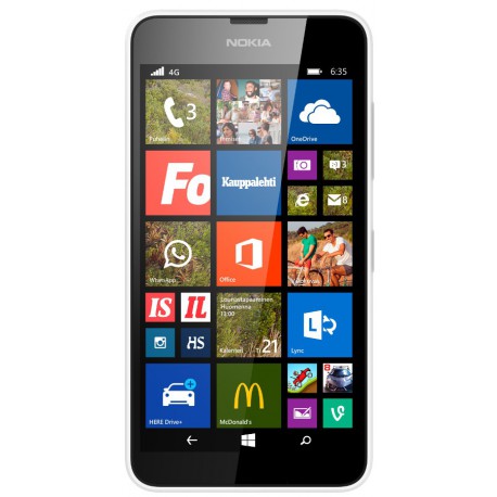 Nokia Lumia 635 alypuhelin (valkoinen)